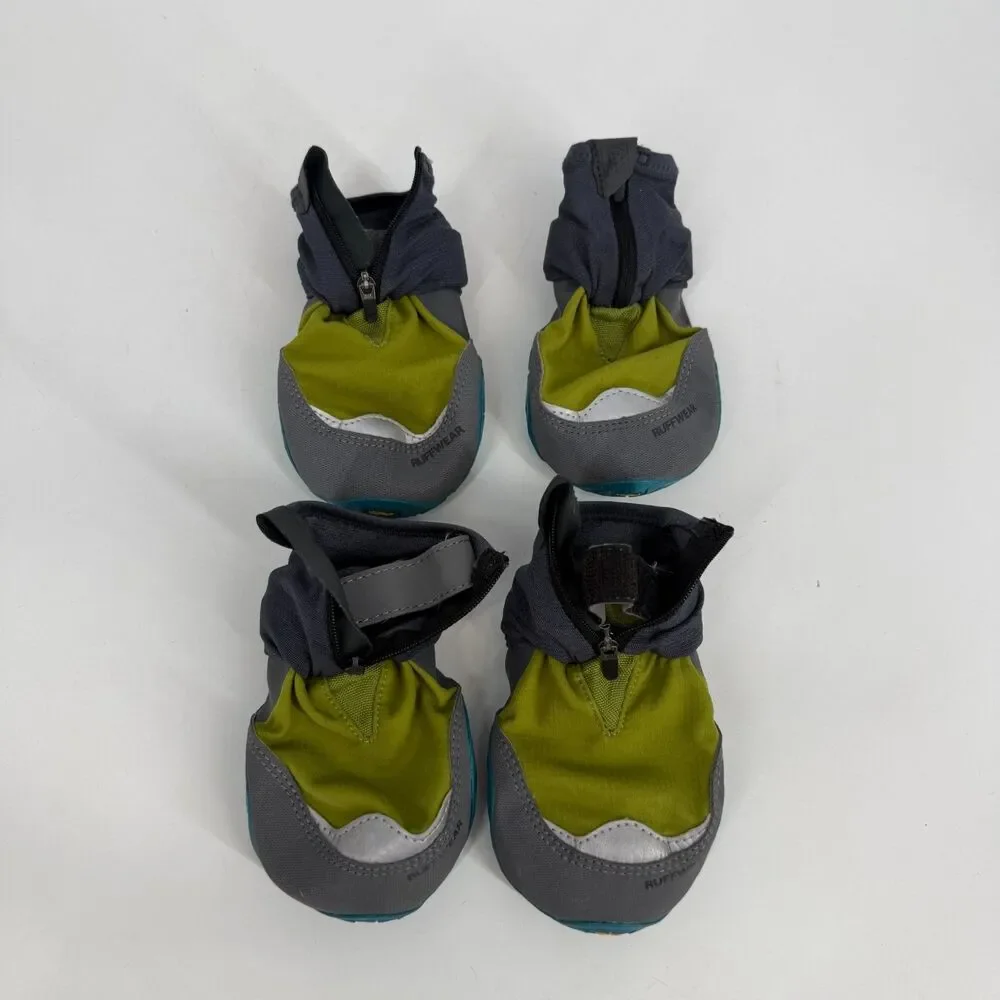Ruffwear Polar Trex Waterproof Winter Dog Boots Socks Black Blue 3 in